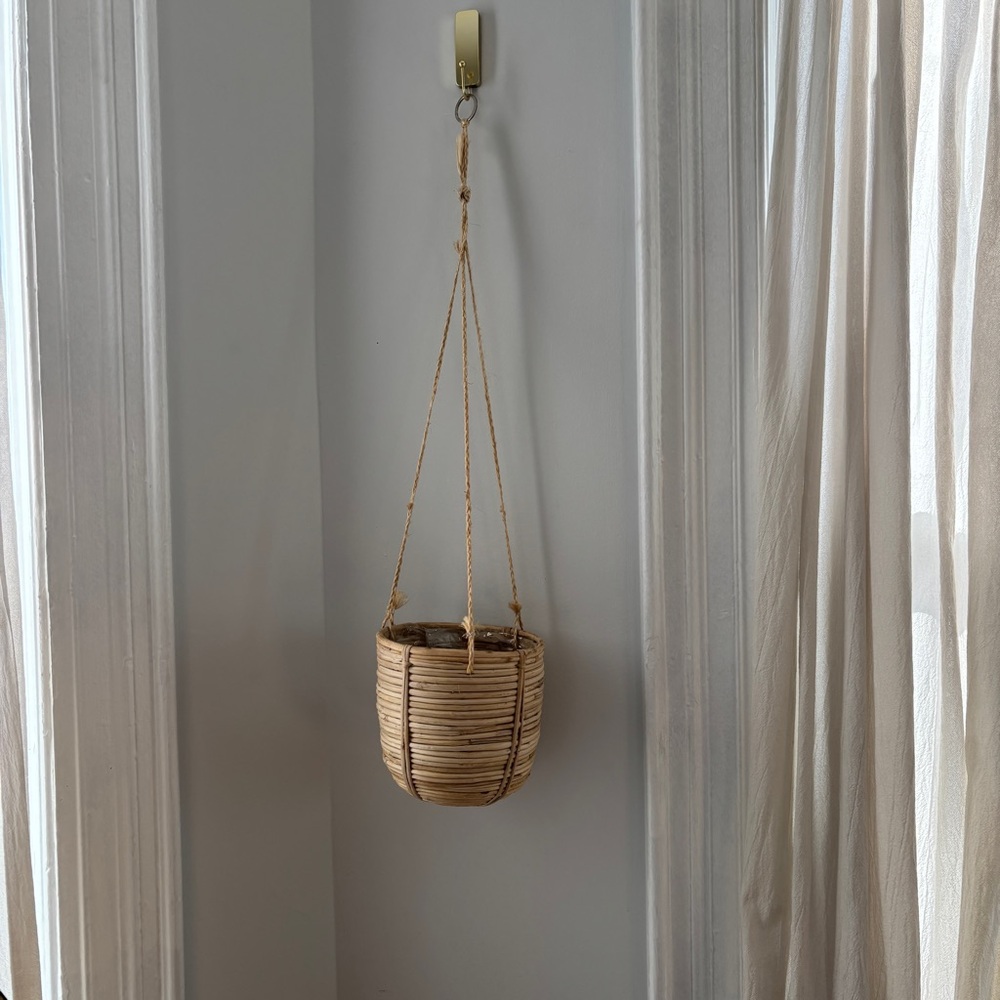 Hanging Woven Basket Planter